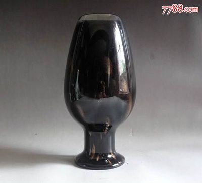 上海古玩/收藏/玻璃/琉璃/精品/懷舊/烏金玻璃花瓶-價格:360元-se31706372-玻璃器皿-零售-7788收藏__中國收藏熱線