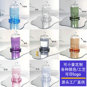 水晶玻璃罩擺件