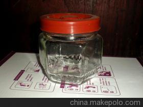 【工廠直銷,六角玻璃食品罐,玻璃餅干罐,】價格,廠家,圖片,其他玻璃包裝容器,徐州大華玻璃制品-